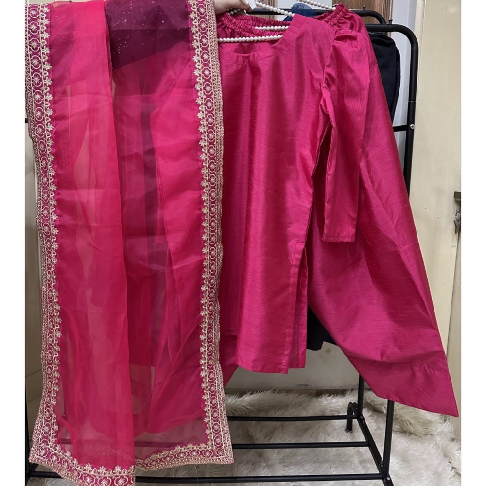 Elegant Pink Farshi Shalwar suite